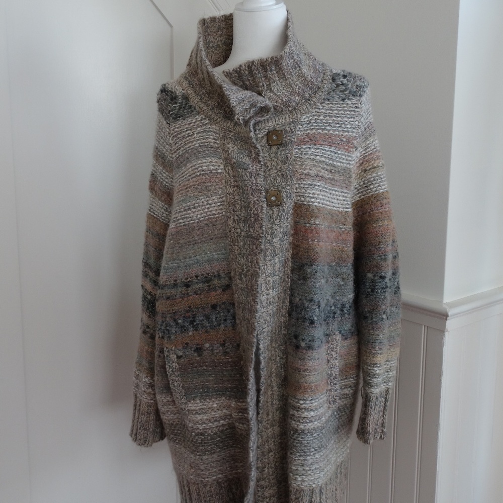 Free people multi color sweater cardigan - Size S